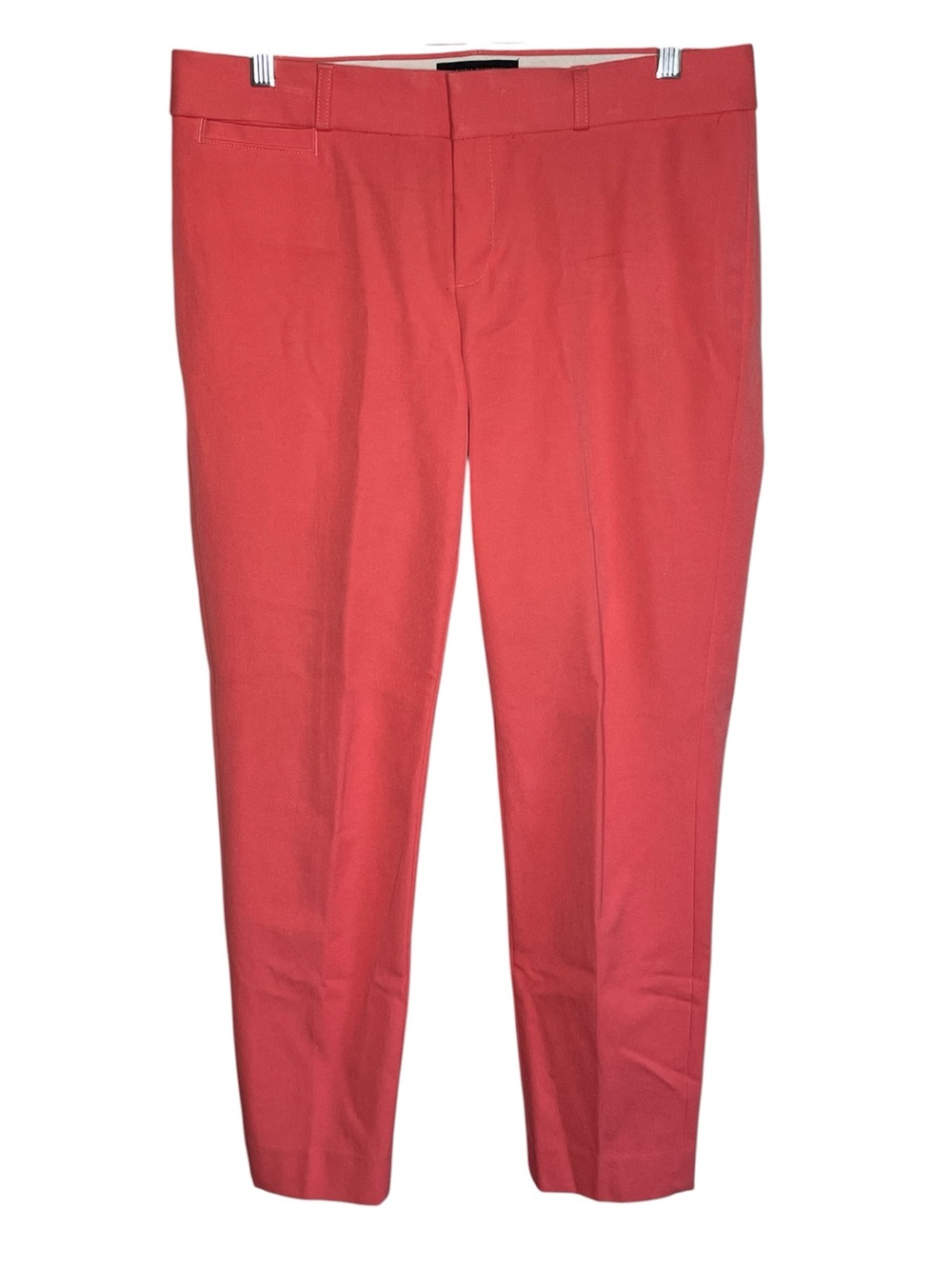 Banana Republic Coral Orange Sloan Fit Straight Leg Dress Pants